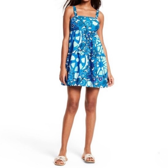 NWOT RHODE x Target Limited Edition Zinnia Floral Tiered Mini Dress - XL - Picture 4 of 8